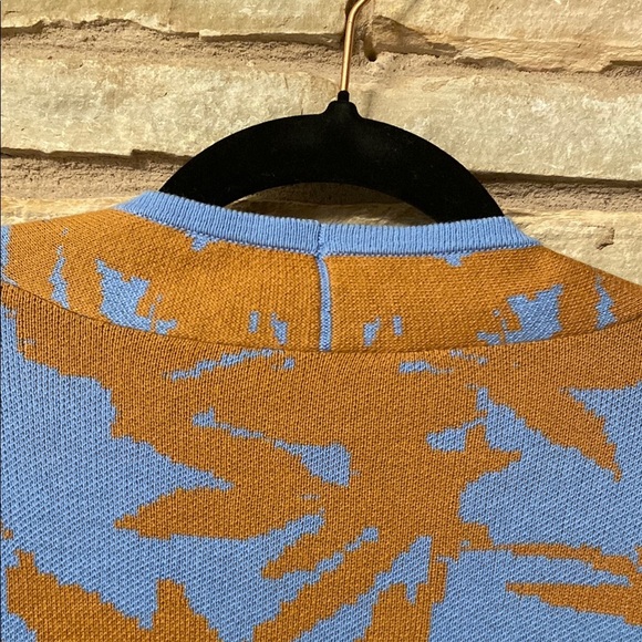 Soft Surroundings Long Sleeve Open Front Cardigan Women's Brown Blue Size M - Picture 10 of 10